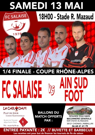 Suivez FC Salaise – Ain Sud en direct